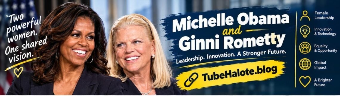 Michelle Obama and Ginni Rometty