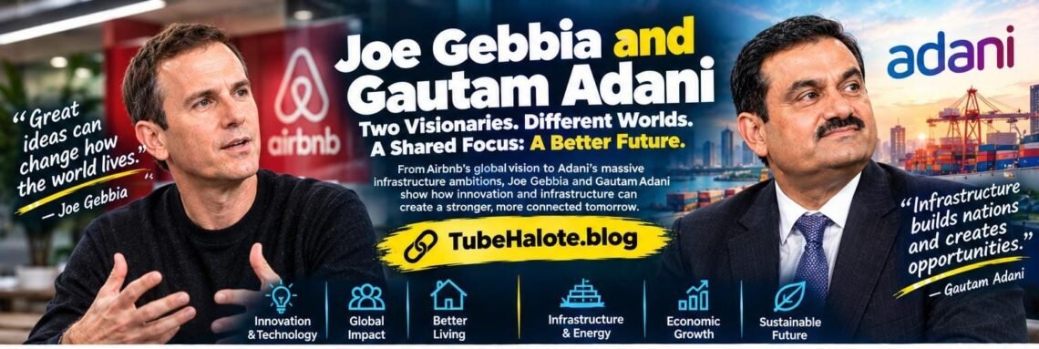 Joe Gebbia and Gautam Adani